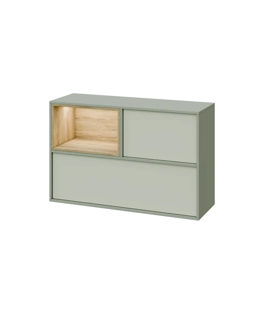 ERY H1231 L horní modul, levý, 2-výklop/nika, 770x1200x400, vodní